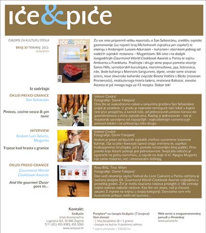 Časopisi (press): 30-i broj časopisa ‘Iće & Piće’ na kioscima