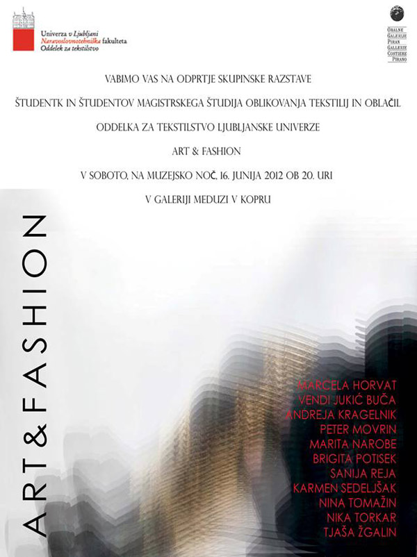 Poziv na izložbu 'Art&Fashion'. Poziv na izložbu 'Art&Fashion'.