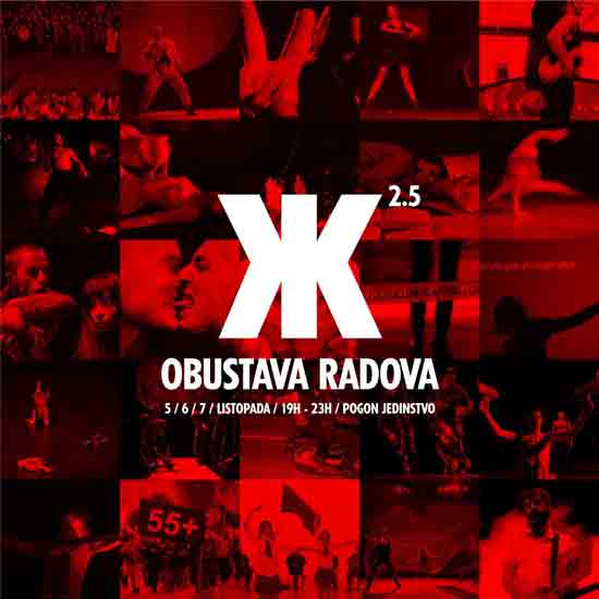 ‘Obustava radova’ Umjetničkog kolektiva MONTAЖ$TOJ