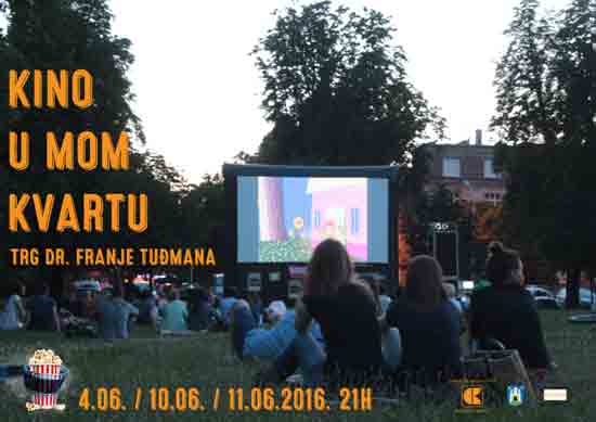 Filmske projekcije pod zvijezdama na Trgu dr. Franje Tuđmana