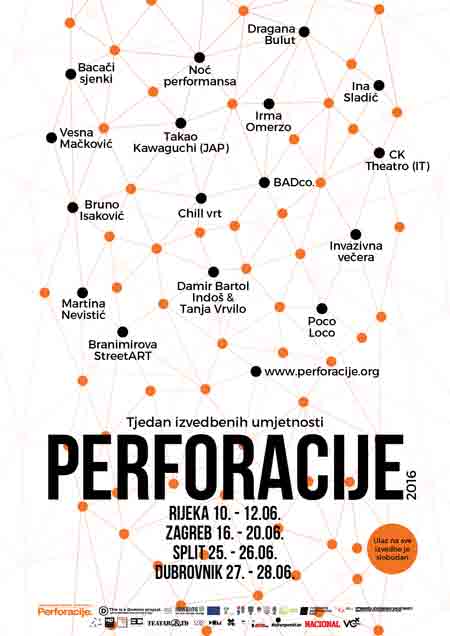 Perforacije u Zagrebu od 16. do 20. lipnja