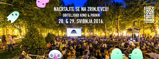 Animafest 2016: Animafestovo obiteljsko kino & piknik na Zrinjevcu